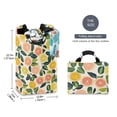 thumbnail image 2 of Yayeee Freestanding Laundry Hamper with Handle Collapsible Large Storage Basket for Clothes, Citrus Fruits, 2 of 7