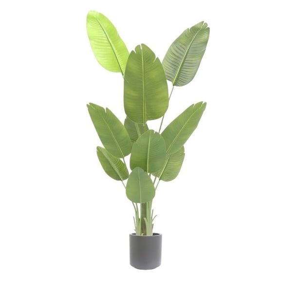 Planta artificial de simulación de lujo ligera en maceta, decoración for interiores, salas de estar, decoración grande, paisaje, árbol falso