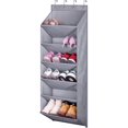 thumbnail image 1 of Zapatero de puerta con bolsillos profundos para 12 pares de zapatos para armario y dormitorio con puerta estrecha, 1 of 5