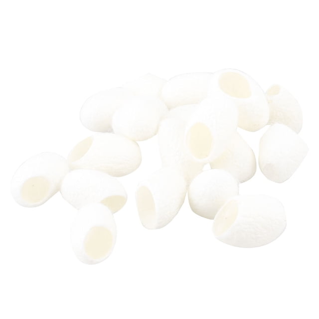 20 Pcs Beauty Care Tool White Natural Silkworm Cocoon Facial Cleanser Balls