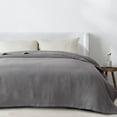 thumbnail image 6 of Great Bay Home All-Season Waffle Cotton Bed Blanket 90x66 (Twin, Dark Grey), 6 of 6