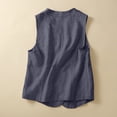 thumbnail image 3 of Fancifize Summer Vest for Women V Neck Button Up Lightweight Sleeveless Jackets Vintage Casual Outerwear, 3 of 5