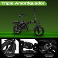 thumbnail image 4 of Bicicleta E-be Electrica Plegable E-flex Curve 750w 35km/h negra, 4 of 8