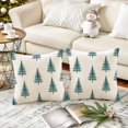 thumbnail image 6 of Christmas Tree Pillow Covers 20x20 Inch Set of 2 Xmas Winter Decorative Throw Pillow Cover White Trees Decoration Holiday Farmhouse Pillow Case for Home Sofa Christmas Decor Red, 6 of 6