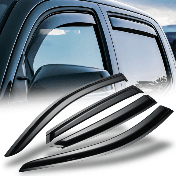 Magshion Set of 4 Outside Mount Window Visor Deflector Rain Guards Smoke Tinted for 2021-2022 Hyundai Elantra