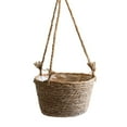 thumbnail image 2 of Hand Woven Knitted Hanging Flower Basket Bucket Plant Pot Planter Home Decor, 2 of 8