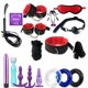 thumbnail image 1 of Juego de 14 Uds de juguetes sexuales de cuero PU, conjunto de atado SM para parejas, adultos, traje Sexy para parejas, juego, 1 of 8