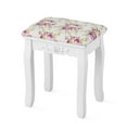 thumbnail image 2 of Patiojoy Vanity Mirror Makeup Dressing Table Set w/ Stool Drawer Wood Desk White, 2 of 10
