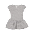 thumbnail image 2 of RABBIT SKINS Infant Girls' 100% Cotton Short Sleeve Dress, Heather, 12 Months, 2 of 3