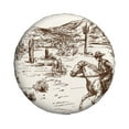 thumbnail image 2 of Gaeub Western Desert Cowboys3 14-17in Tire Cover, Spare Tire Cover, for Camper Caravan, Trailer, Car, Truck, SUV, Jeep - 16 inch, 2 of 9
