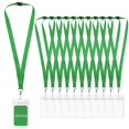 thumbnail image 1 of Lanyards WEZEBEL, paquete de 100 porta credenciales impermeables con cierre de seguridad, 1 of 6