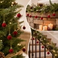 thumbnail image 3 of Cadancy Mini Christmas Ornaments 24PCS Flocked Baubles for Tree Decoration, Small Shatterproof Hanging Decorations Balls with Hooks Xmas Holiday Party Home Decor, 3 of 6