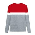 thumbnail image 2 of Lmnyox Girls Long Sleeve Crew Neck Shirt Color Block Basic Pullover Tee Kids Teens Fashion Tops Clothes, 2 of 7