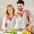 thumbnail image 3 of Pioneer Flower Floral Print Pattern Apron-Garden Aprons for Women with Pockets-Cotton Linen Waterproof Kitchen Cooking Gardening Aprons Adjustable for Kitchen,Cooking,BBQ and Salon 33x27 Inch, 3 of 7