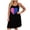 Black, variant on Womens Nightgowns Sleepwear Plus Size Sleep Shirt Sleeveless Nightshirt Love Heart Print Sleepshirt Hot Pink S