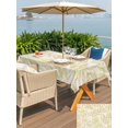 thumbnail image 5 of Outdoor Tablecloth with Umbrella Hole for Patio/Picnic/Party/Camping, Green Willow Leaves Waterproof Table Cloth Rectangle Table Cover Washable, Modern Dotted Boho Minimalist Art (60"x 102"), 5 of 9