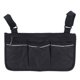 thumbnail image 1 of Bolsa para silla de ruedas con portavasos, accesorios para reposabrazos para silla de ruedas, andador, scooter eléctrico, sillas de ruedas, (negro), 1 of 5