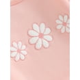 thumbnail image 6 of Caoirhny Baby Girls Romper, Long Sleeve Crew Neck Embroidery Flower Bodysuit Clothes for Casual Daily, 6 of 9