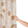 thumbnail image 4 of XMXY Leaf Cake Design Illustration Long Shower Curtains, Waterproof Weighted Thick Bathroom Curtain with 12 Iron Hook, 72x72 Inch, 4 of 8
