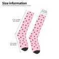 thumbnail image 5 of Fotbe Strawberry And Heart print Women's Men's Novelty Crew Socks Cotton Socks Knee High Socks for Walking,Running,Nurses,Pregnancy, 5 of 9