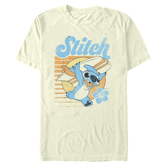 Mens Lilo & Stitch Surf Stitch Stripes T Shirt