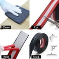 thumbnail image 5 of Multifunctional Wall Molding Trim & Corner Guards & Caulk Strip, Apply in Table Edge Door Frame Baseboard for Protection and Decoration, Shiny Black, 16.4ft x 0.8in, 5 of 7