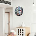 thumbnail image 6 of Voice Activated Clock with Glow Light 12 Inch Large Silent Wall Clock Battery Operated for Home Decor Christmas Scene with Snowman, 6 of 8