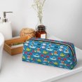thumbnail image 7 of Uemuo Transportations With Animals Printed Leather Pencil Case, Pencil Pouch, Portable Pencil Bag, Pen Case for& Office, 7 of 7