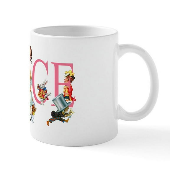 CafePress - ALICE & FRIENDS IN WONDERLAND Mug - 11 oz Ceramic Mug - Novelty Coffee Tea Cup