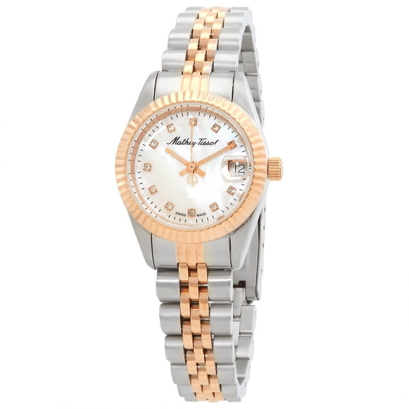Mathey-Tissot Mathy II Quartz White Dial Ladies Watch D710RA