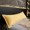 thumbnail image 1 of EGNMCR Pillow Case Solid Color Long Body Pillowcase For Sleeping Soft Washable Fabric Pillow Cover With Sleek Understated Look For Couple Family Bedroom Household Rest Use Polyester pillowcase, 1 of 6