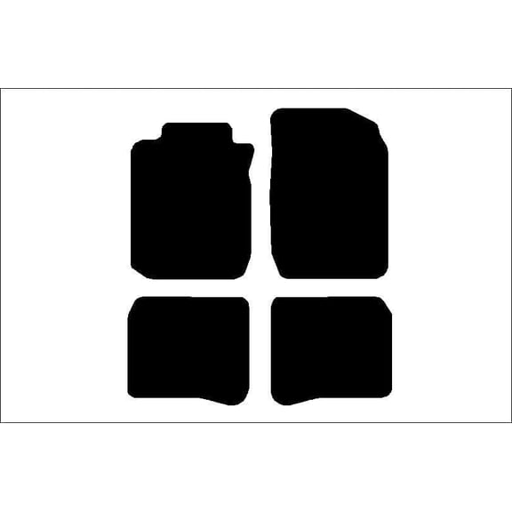 Auto Mats and Accessories 4 Piece Set Custom Carpeted Floor Mats Compatible with 1998-2002 Toyota Corolla (Black) Made in the USA