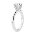 thumbnail image 4 of IGI Certified 2 Carat Princess Shape Lab Grown Diamond Engagement Ring | 14K White Gold | Cordelia Knife Edge Solitaire Diamond Ring | FG-VS1-VS2 Quality Friendly Diamonds, 4 of 6