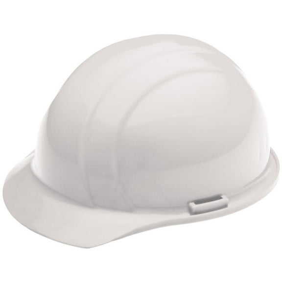 Hard Hat, Americana, Polyethylene, 4 Point Ratchet, Type 1, Class E, White