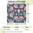 thumbnail image 2 of Square Tablecloth with Elastic Edges 36 * 36 Inch Pioneer Waterproof Vintage Rose Table Cover Washable Indoor and Outdoor for Party Kitchen Dinner Banquet Patio Picnic, 2 of 6