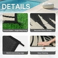 thumbnail image 5 of DEORAB Outdoor Rugs Patio Lightweight Waterproof Mat Plastic Rv Camper Outside Carpet,Black&Beige,8'x10', 5 of 8