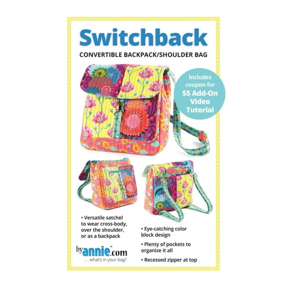 By Annie Sewing Pattern Switchback Pattern Bags