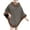 Khaki, variant on Women's Faux Plush Shawl Wrap Stole Knit Cape Shawl Bridal Poncho Cloak Large Scarf Blanket Black Free Size(Free Size)