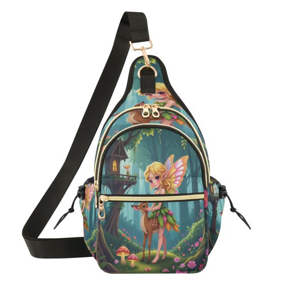Women Crossbody Bag Fashion Fairy-deer Printed Sling Bags Shoulder for Women