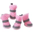 thumbnail image 3 of 2 pares de botas para perros, zapatos para perros, zapatos para perros pequeños, zapatos para perros grandes, rosa, talla 1, 3 of 5