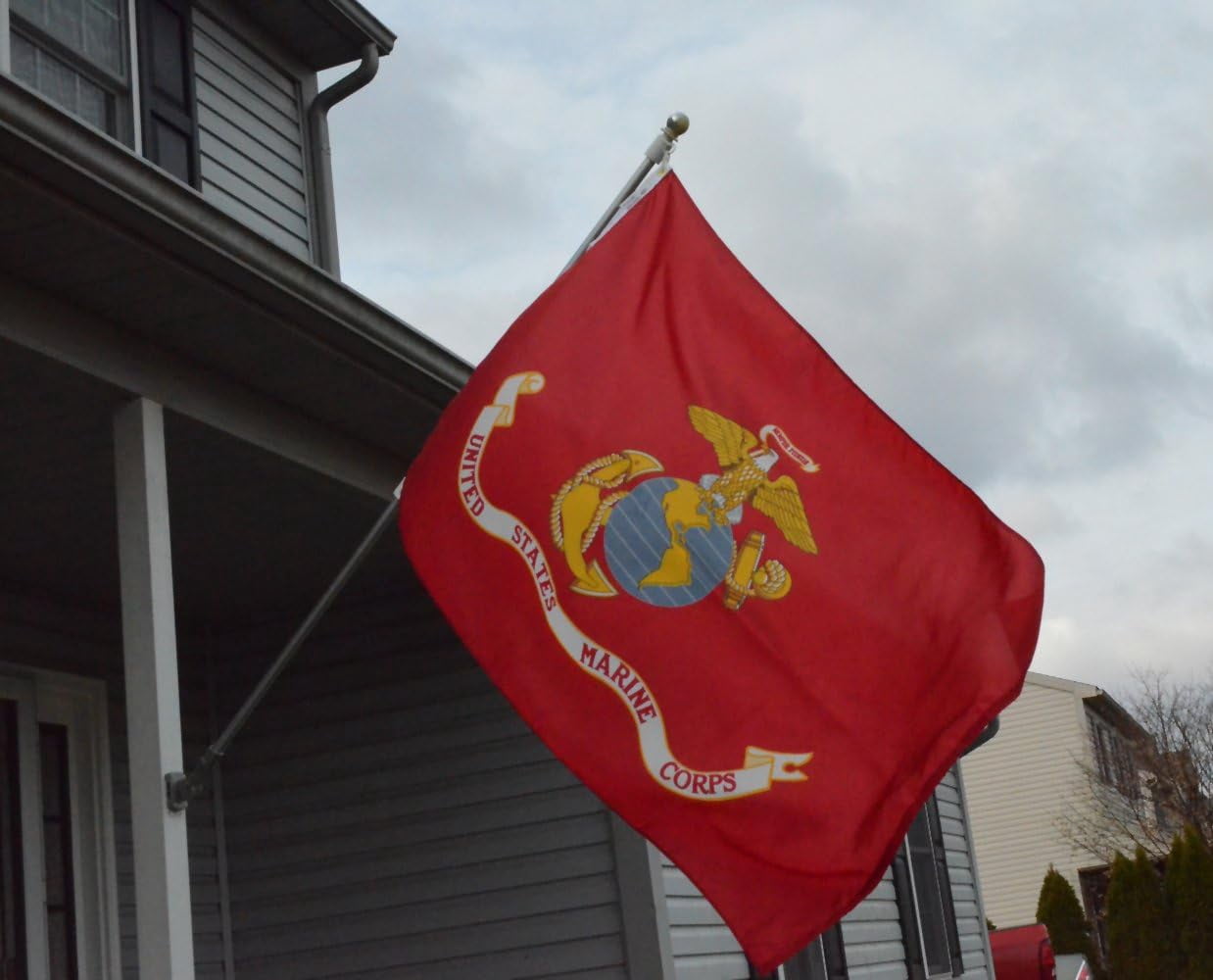 Valley Forge 3' x 5' Nylon US Marine Corps Outdoor Flag, Weatherproof