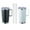 Black+White, variant on 20 oz Tumbler Mug with Lid and 2 Straws, Insulated Travel Coffee Mug with Handle, Double Wall Stainless Steel Vacuum Coffee Tumbler, Thermal Coffee Cup(Navy Blue)