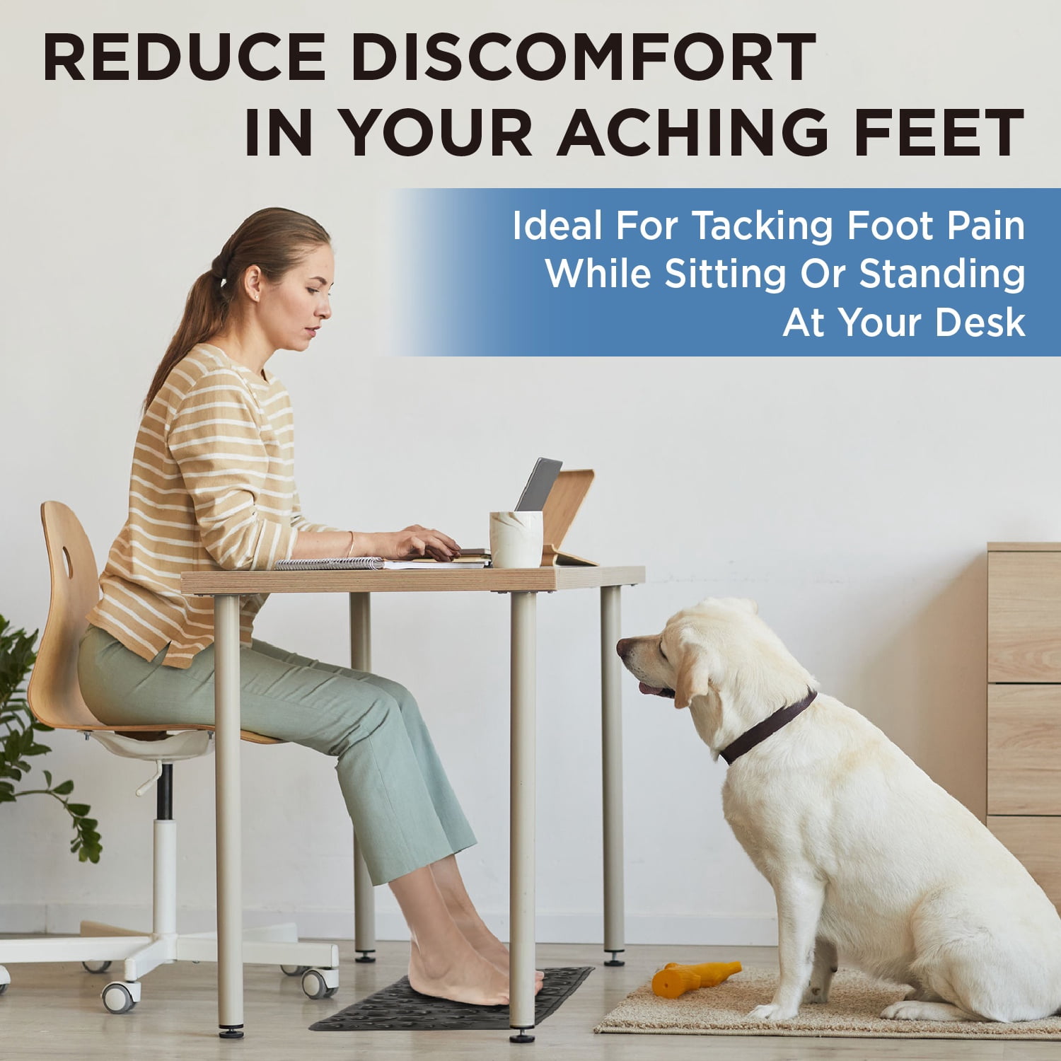 Foot Massager Mat | Relieve Foot Pain Plantar Fasciitis Heel Arch Pain & Stress - Travel Reflexology Mat