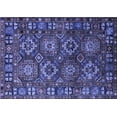 thumbnail image 1 of Ahgly Company Machine Washable Indoor Rectangle Oriental Blue Industrial Area Rugs, 5' x 8', 1 of 4