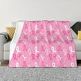 thumbnail image 1 of Fotbe Breast Cancer Awareness (3) Manta de Franela con Estampado, Manta Ultrasuave para Cama, Sofá, Auto, Hipoalergénica y Antibolitas-40"x30", 1 of 6
