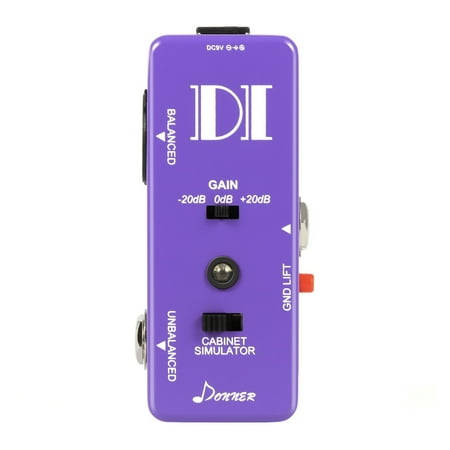Donner Guitar Bass Passive DI Box Instrument to Balanced & Unbalanced Micro Direct Box
