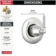 thumbnail image 2 of Delta T11835 Saylor Three Function Diverter Valve Trim - Brilliance Stainless, 2 of 2