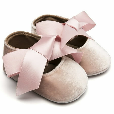 

Wesracia Baby Shoes Bow Toddler Knot Shoes Princess Walk Baby First Toddler Cute Girls Silk Kid Baby Shoes