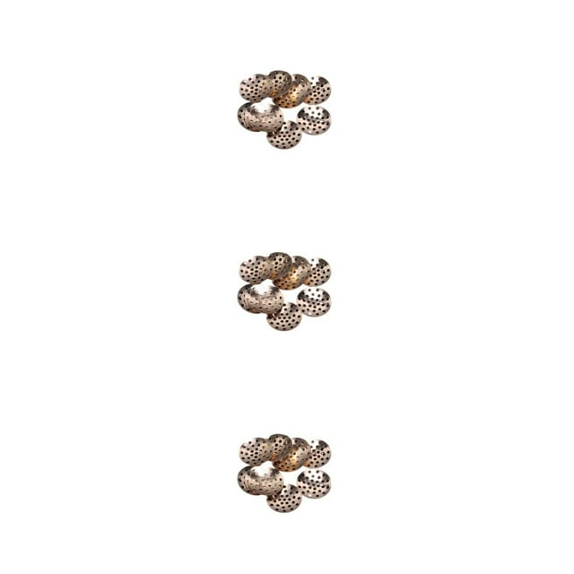 pitrice 1/2/3/5 50 Pieces Brooch Base Findings Assortment Metal Portable Brooches Jewellery Mesh Disk Shell Jewelry Making Handmade Gold 3PCS