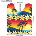 thumbnail image 6 of Coolnut Palm Tree Bathroom Rug Rectangular Bath Mat Non Slip Bath Rugs Absorbent Shaggy Bathmats for Sink Shower 16" x 24" Home Decor, 6 of 7